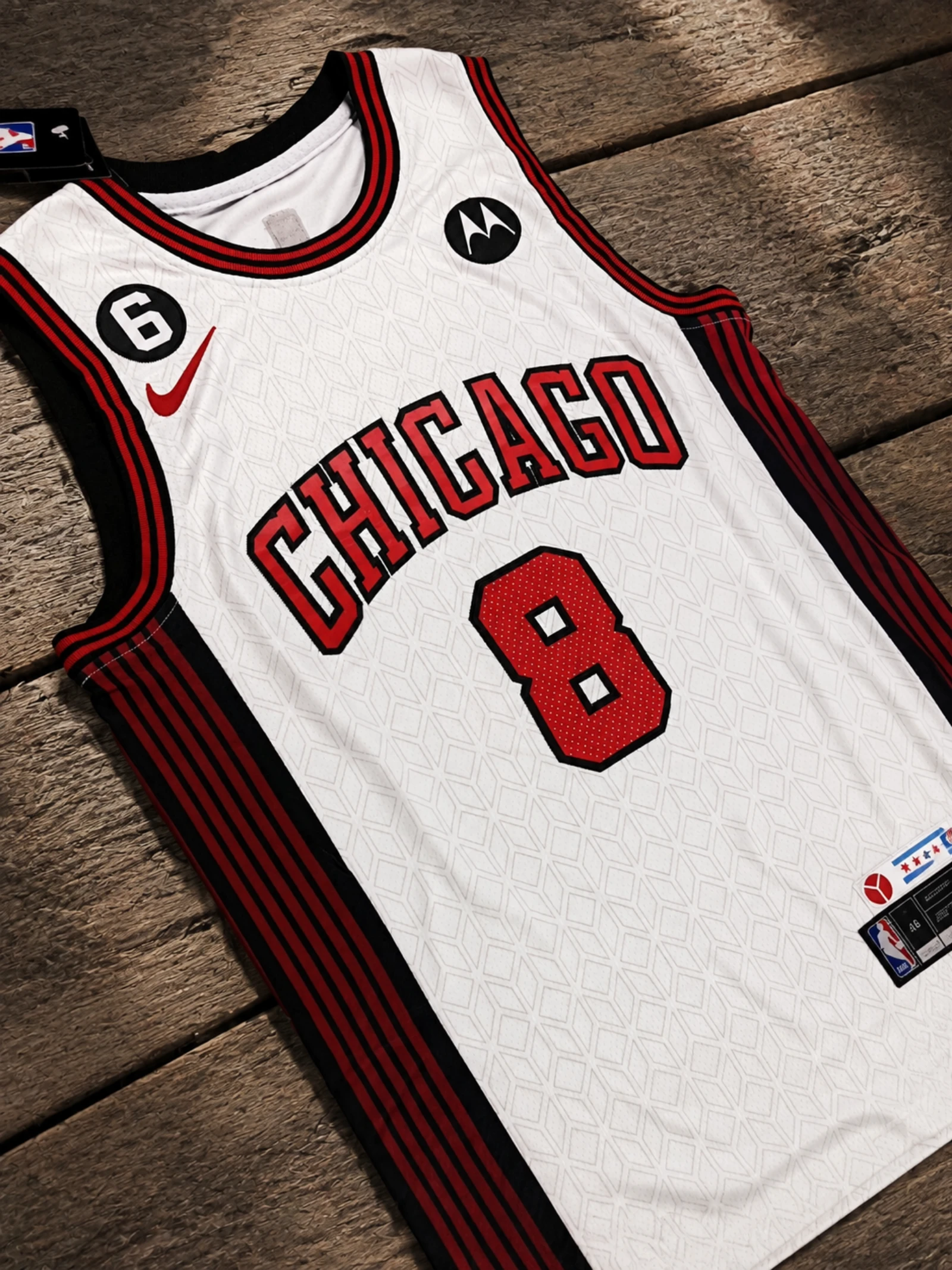 Camiseta Lavine #8 Lavine Basketball Jersey Tamanho M Nike NBA – photo 3